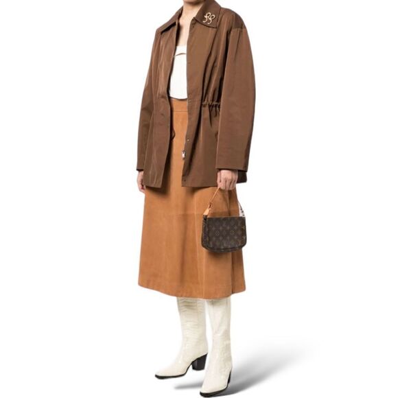 Vintage LOUIS VUITTON Classic Monogram Canvas & Cowhide Vachetta Leather Purse - Picture 4 of 14